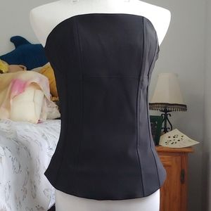 Zip back fashion corset